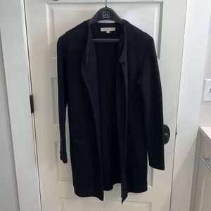 Ann Taylor LOFT black cardigan coat